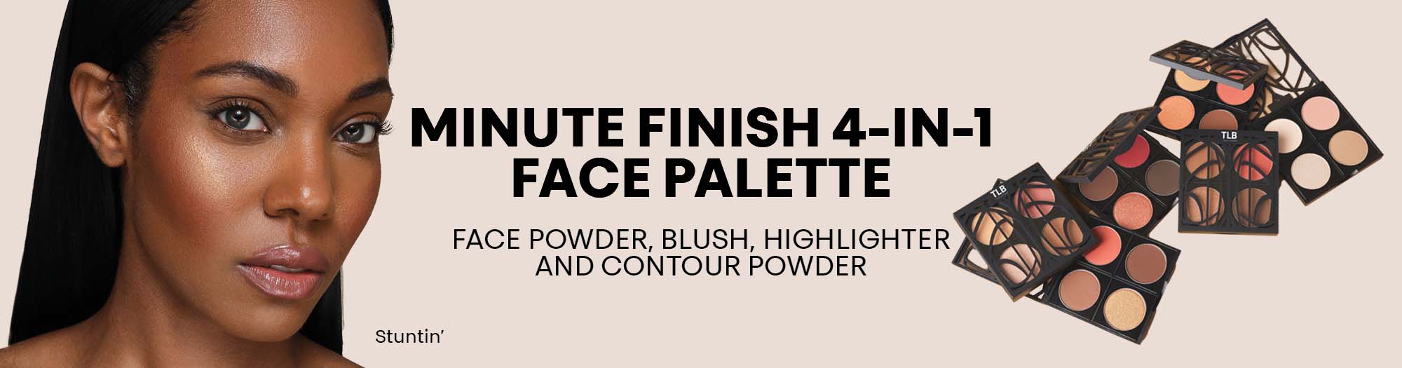 Full Face of Makeup with 1 Palette 
