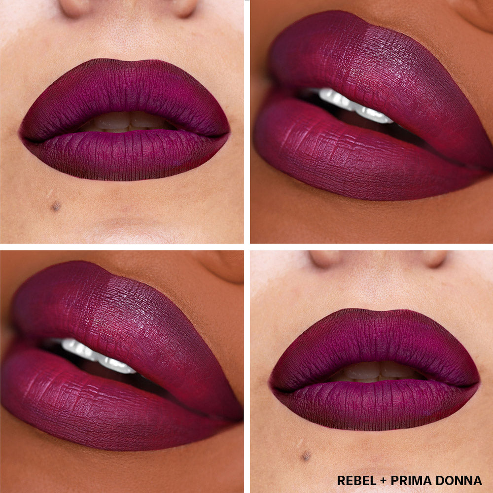 Nonstop Liquid Matte Mini Duo: Prima Donna + Rebel