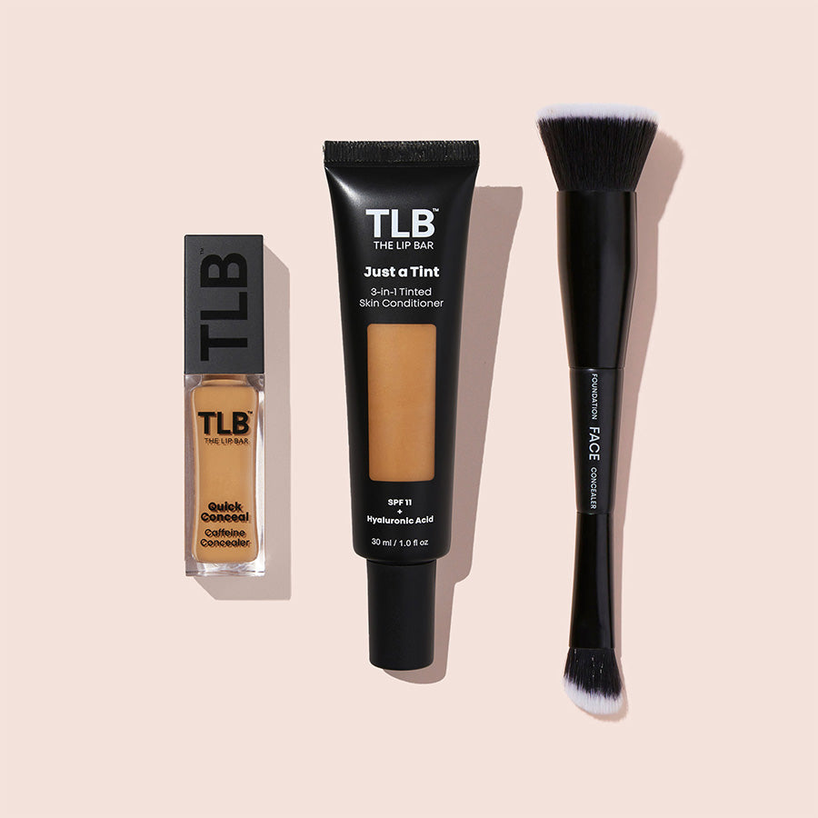 Iced Toffee / Caramel Concealer / Complexion Brush