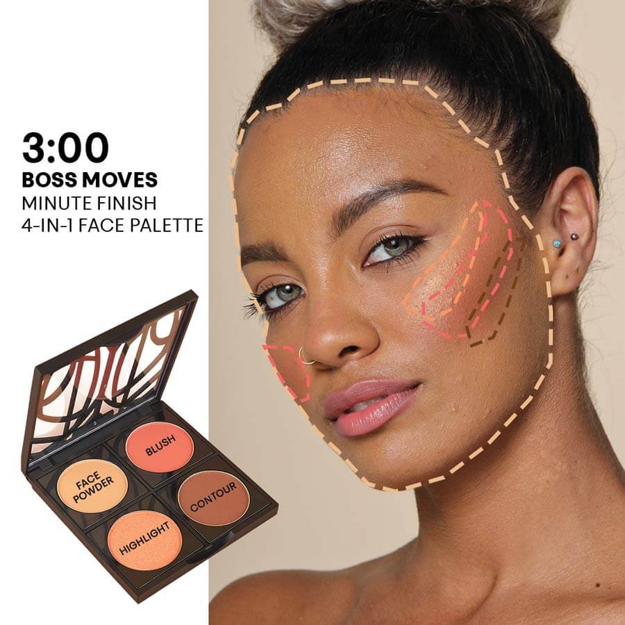 4-in-1 Minute Finish Powder Face Palette – The Lip Bar